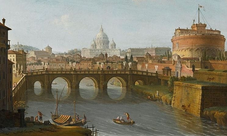Rome_A_View_of_the_Tiber_with_the_Castel_Santangelo_and_Saint_Peters_Basilica-e1555931966590