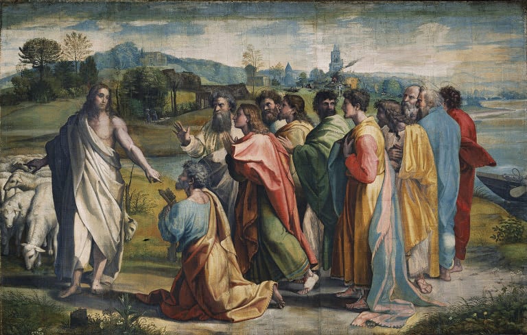 VA_-_Raphael_Christs_Charge_to_Peter_1515